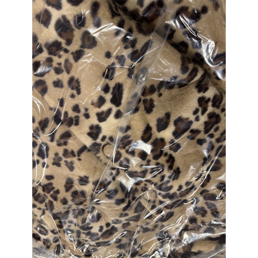 NWT Dennis Basso QVC 30th Anniversary Cheetah Faux Fur Coat, Size 1X, Rtail $175 - Picture 4 of 4
